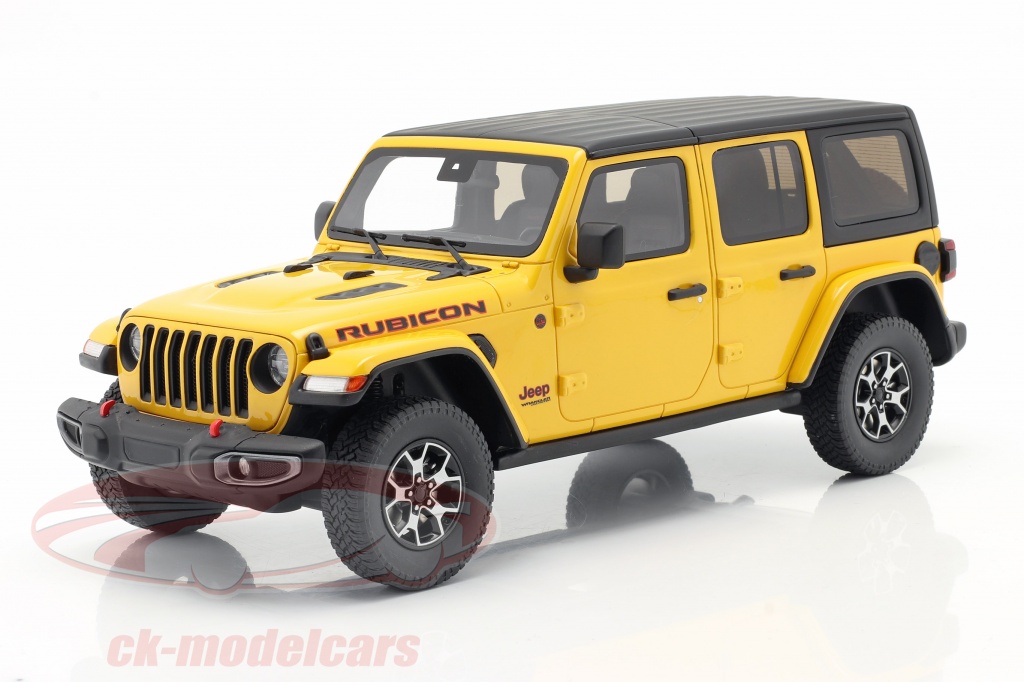 Jeep Wrangler Rubicon Hellayella 建设年份 2019 黄色 / 黑色 1:18 GT-Spirit