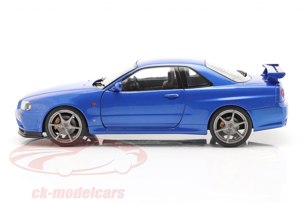 Solido 1 18 Nissan Skyline Gt R R34 Year 1999 Bayside Blue S Model Car S
