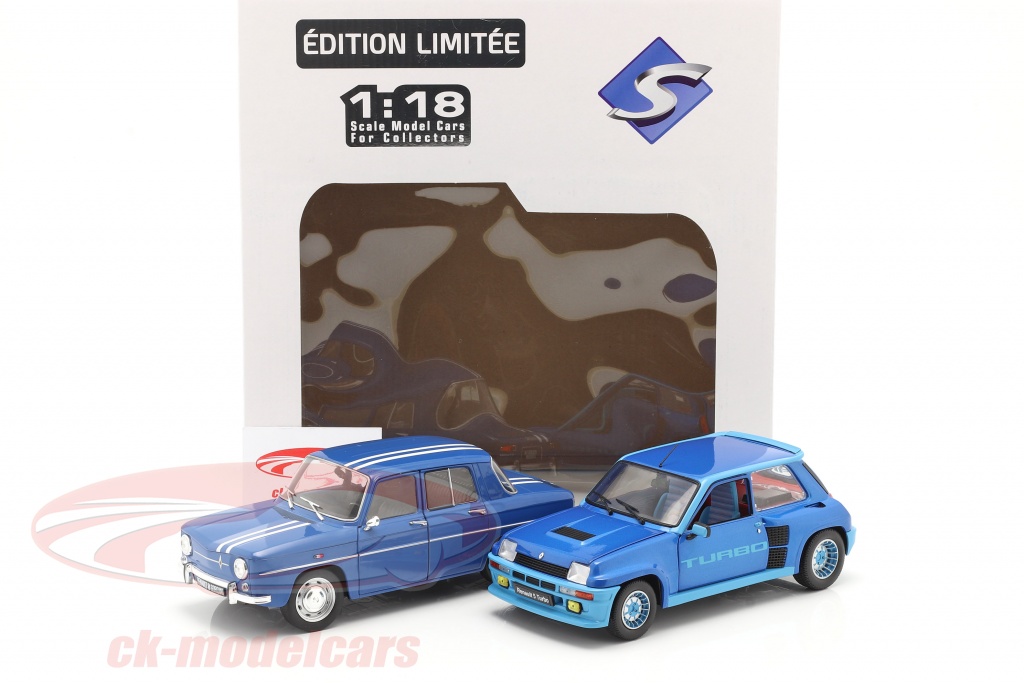 Solido 1 18 2 Car Set Renault R5 Turbo Renault R8 Gordini Blue S Model Car S