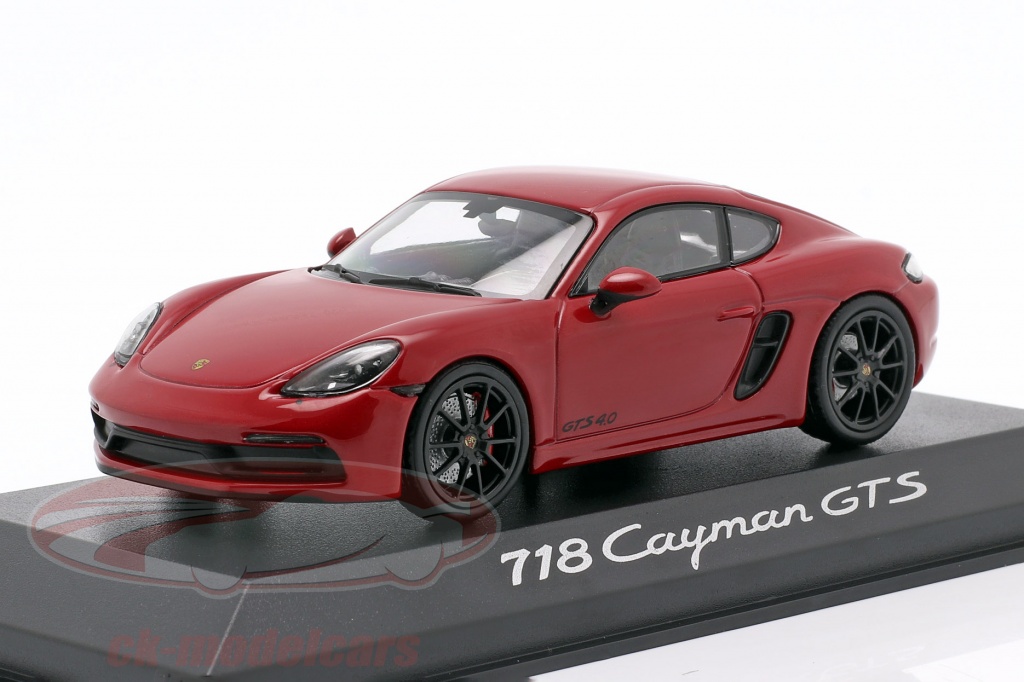 Minichamps 1 18 Porsche 718 Cayman Gts 4 0 Karmin Krasnyj Chernyj 1 43 Wapl Model Avtomobil Wapl