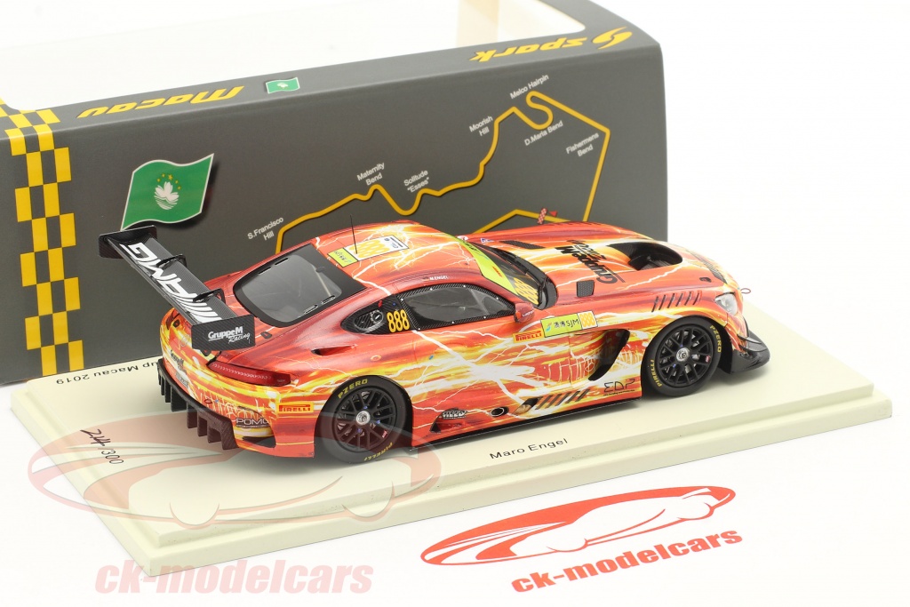 Modèle Réduit 1/43 Mercedes AMG GT3 Winner Macau 2017 Spark - Neuf Boîte