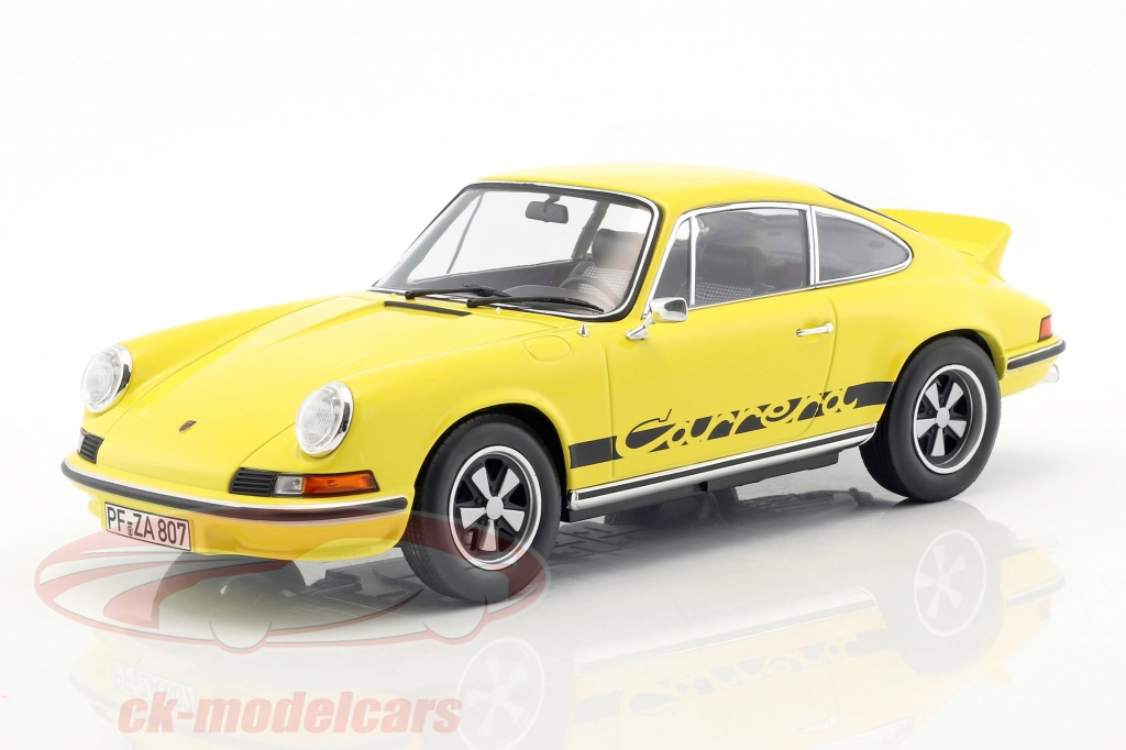 Porsche 911 RS Touring anno di costruzione 1973 giallo / nero 1:18 Norev