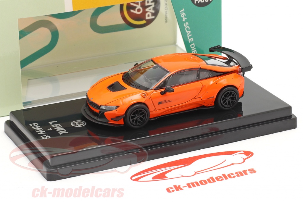 ParagonModels 1:64 BMW i8 Liberty Walk year 2018 orange Paragon Models 55144L model car 55144L ...