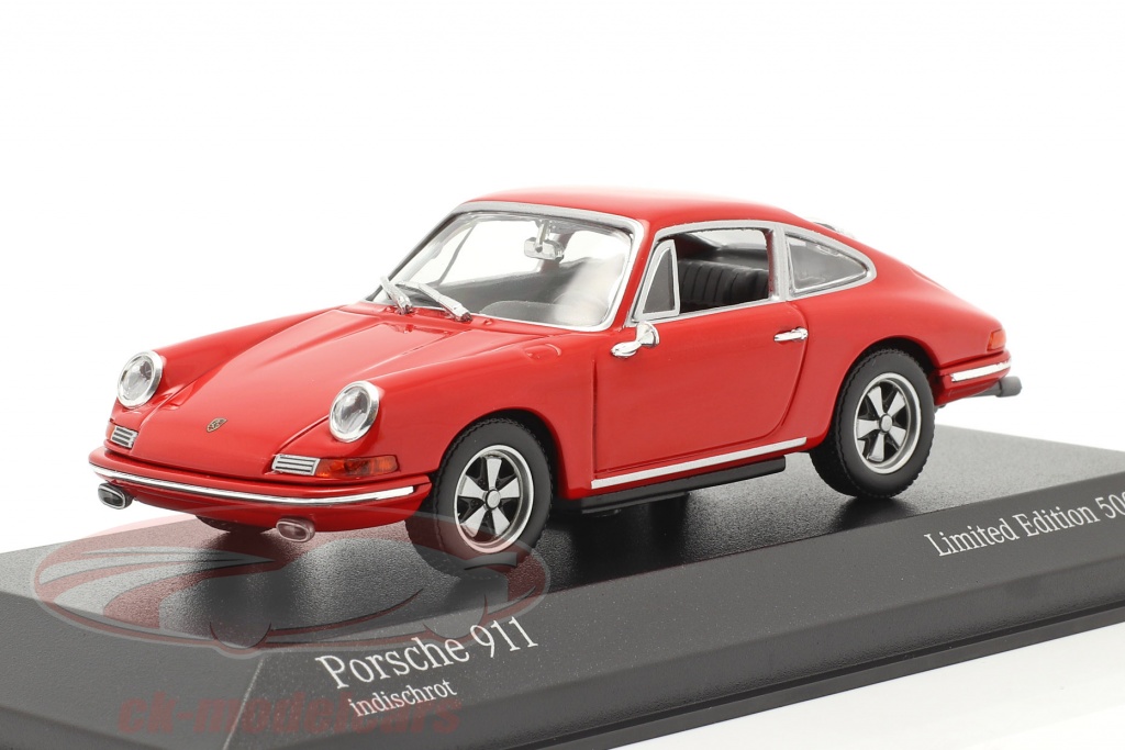 Porsche 911 建設年 1964 警備員 赤 1:43 Minichamps