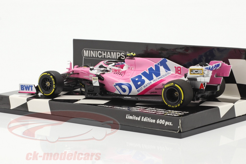 Voiture De Collection F1 - Minichamps 1/43 - Lance Stroll - RP20 GP D'Italie 2020 - Occasion