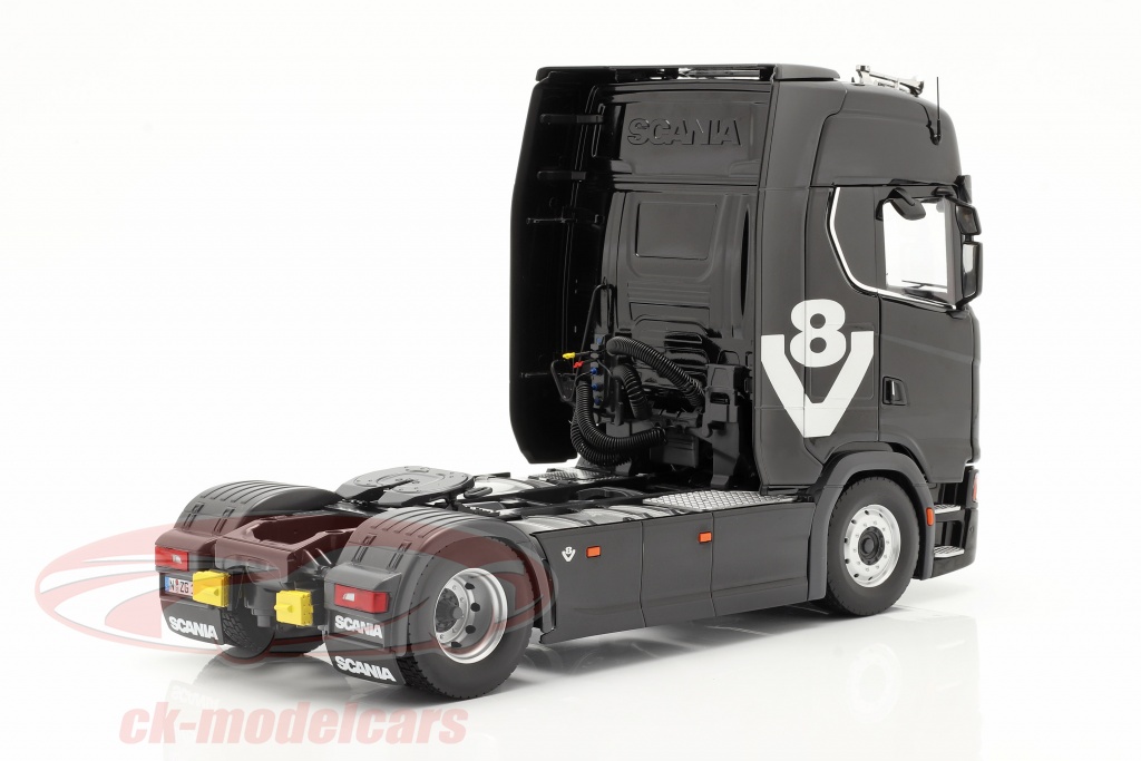 NZG 1:18 Scania V8 730S 4x2 卡车黑色1019/51 模型汽车1019/51 