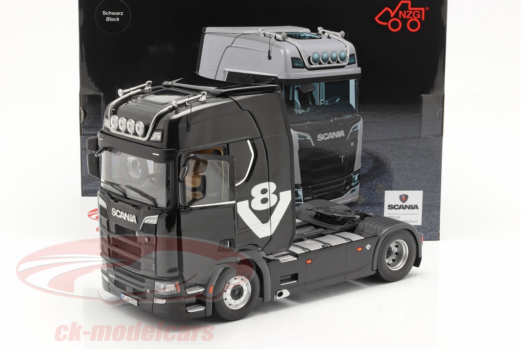 NZG 1:18 Scania V8 730S 4x2 Truck black 1019/51 model car 1019/51  LX10190051 4251153504877