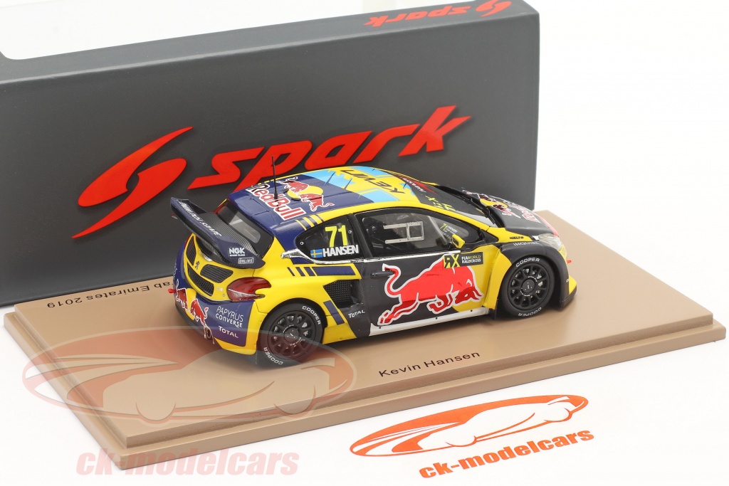 Miniature Spark 1/43 Peugeot 208 WRX #71 – Kevin Hansen – World RX Of Britain 2018 – Résine