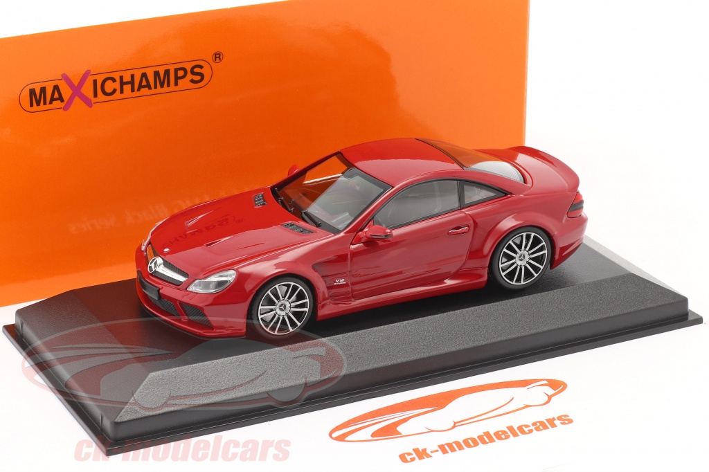Mondo Motors Mercedes Benz SL65 Black Series – Échelle 1/18, Grise, Occasion Boîte Abîmée