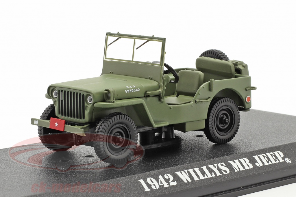 Jeep Willys MB 1942 televisão Series M*A*S*H* (1972-83) Oliva 1:43 Greenlight