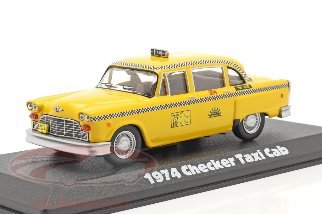 Checker Taxi Cab 1974 serie TV Taxi (1978-83) giallo 1:43 Greenlight