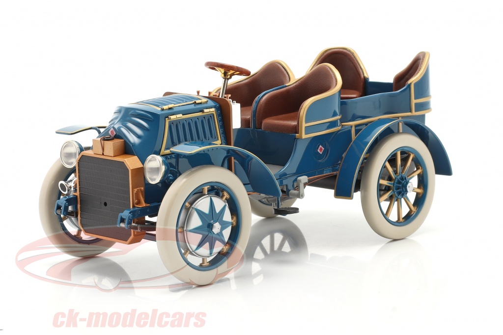 Lohner Porsche Mixte Hybrid Byggeår 1901 blå 1:18 Fahr(T)raum