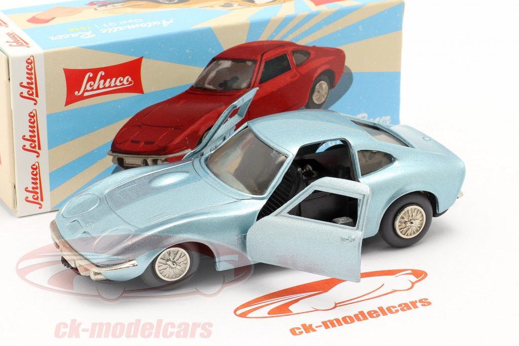 Schuco Automatic Racer Opel GT – Limitiert Auf 500 Stück, Blau Metallic, Aufziehmechanik