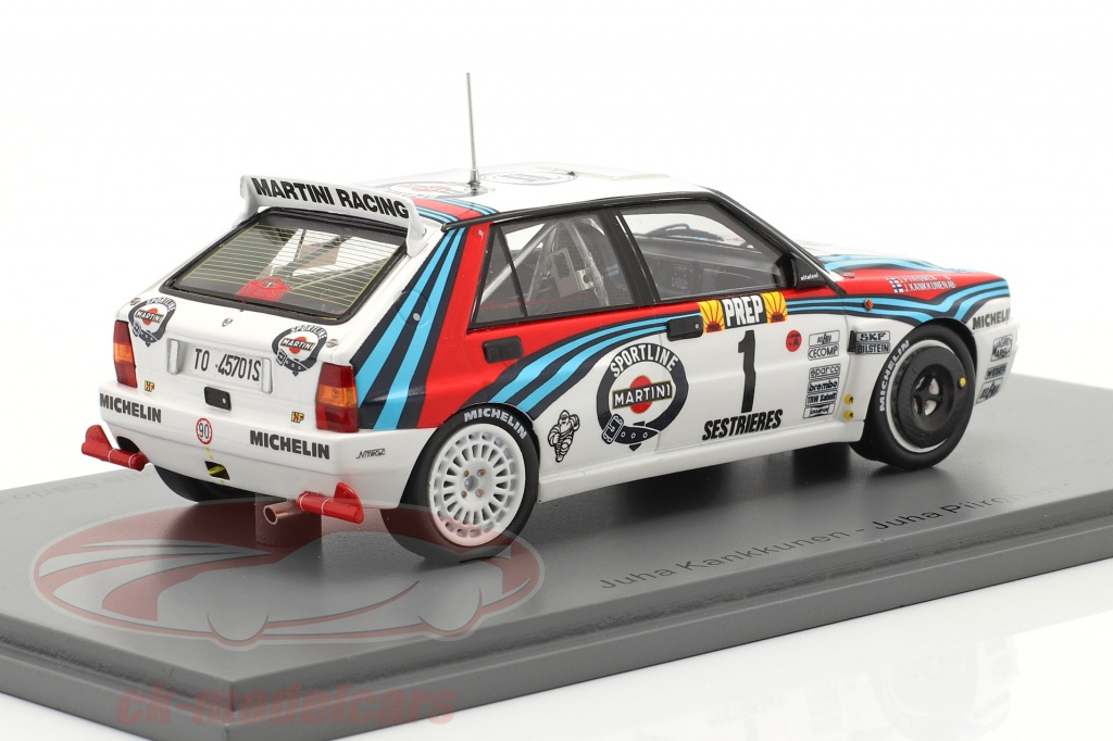 Décalcomanies 1/43 Lancia Delta HF Integrale Evo Rally Monte Carlo 1992 - Pour Maquettes