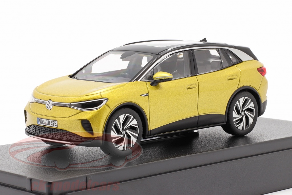 Volkswagen VW ID.4 year 2021 honey yellow metallic 1:43 Norev