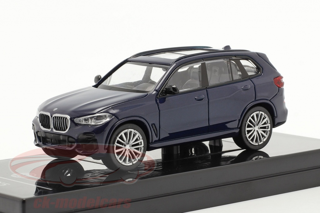 BMW X5 G05 Année de construction 2018 Tanzanite bleu 1:64 Paragon Models
