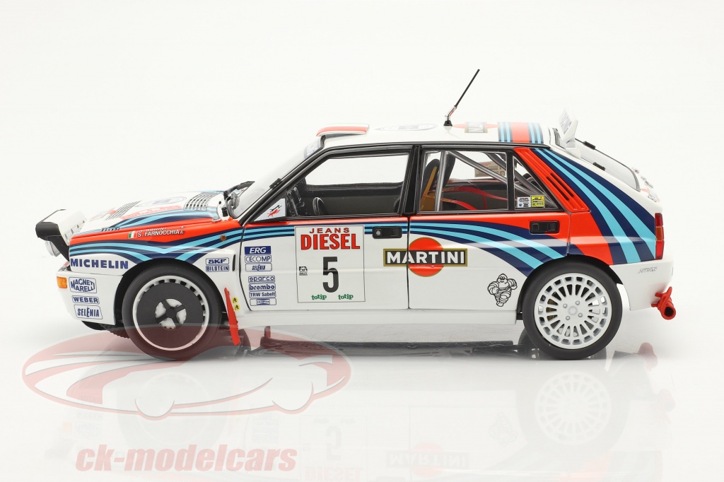 Cararama 1:43 Lancia Delta WRC Rally Rallye Sanremo michelin Metal MIB