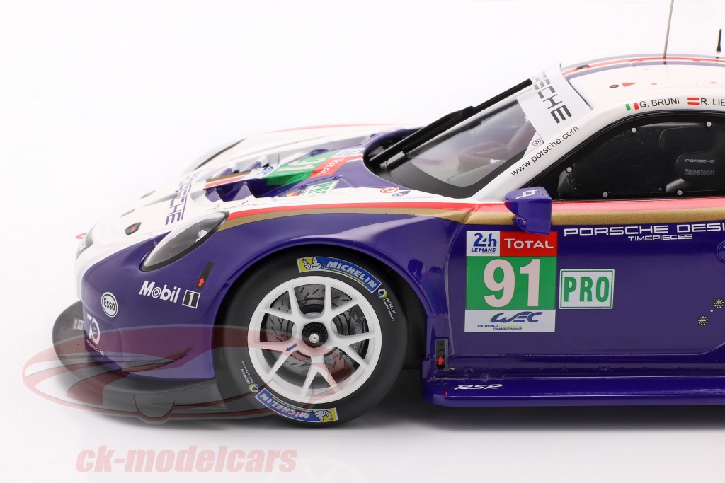 Modèle Réduit Porsche 911 RSR 1:18 IXO - #93 Le Mans 2019, édition LEGT18025, Neuf