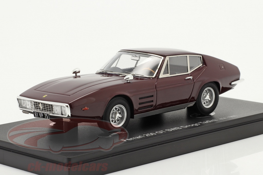 Donekr Rood AutoCult 1:43 Ferrari 250 GT SWB Drogo Tadini Bouwjaar 1968 donker rood ...