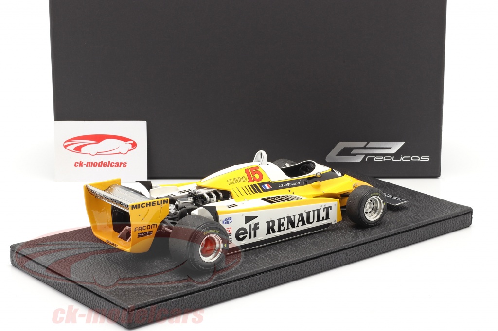 Jean Pierre Jabouille Renault RE20 Turbo 15 Formula 1980 1 18 GP Replicas Ubicaciondepersonas 