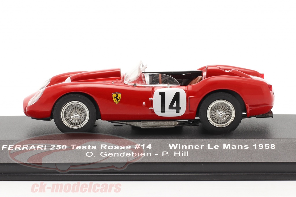 ixo models 1//43 Ferrari 250 Testa Rossa #14 Winner 24h LeMans 1958 Gendebien