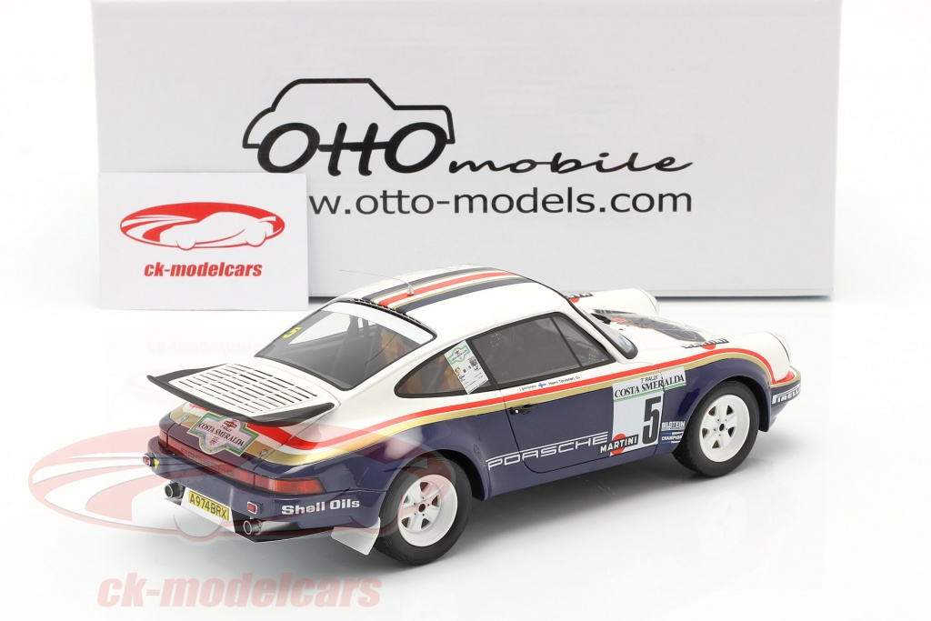 Ottomobile 1:18 Porsche 911 SC RS #5 Winner Rallye Costa Smeralda 1984 ...