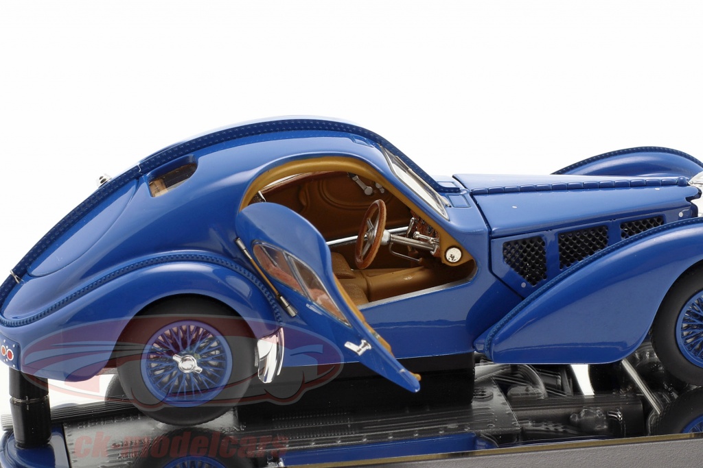AUTOART 1/43 BUGATTI Type 57SC Atlantic 1938 Noir Disque Roue 50946 Diecast Car EUR 208,49 - FR