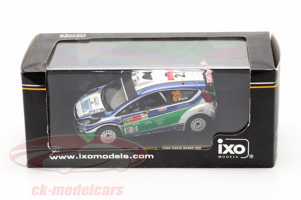 Ford Fiesta S2000 #28 X.Pons / A.Haro Gagnant S-WRC Mexico se rallier 2010 1:43 Ixo / 2. choix
