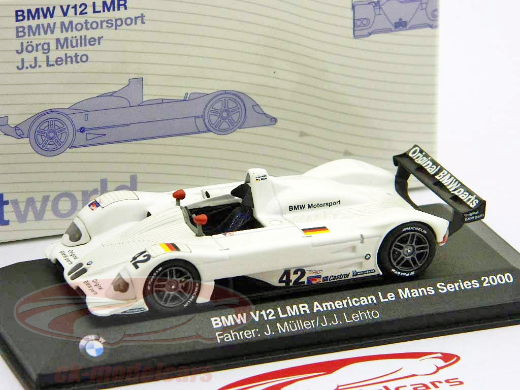 Mini Alms Instrument Minichamps 1:43 BMW V12 LMR #42 ALMS 2000 Müller, Lehto 80420018215 ...