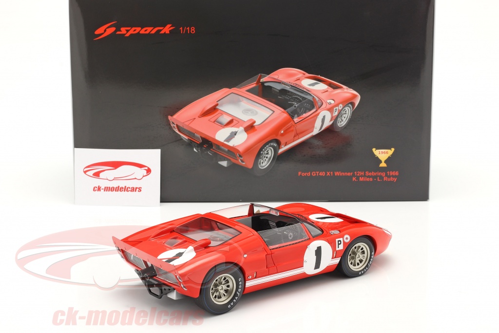 Ford GT40 Essex Wire Corporation 3° 12H Sebring 1966 - scale 1/43rd 1965-1969 24H LE MANS Motorsports