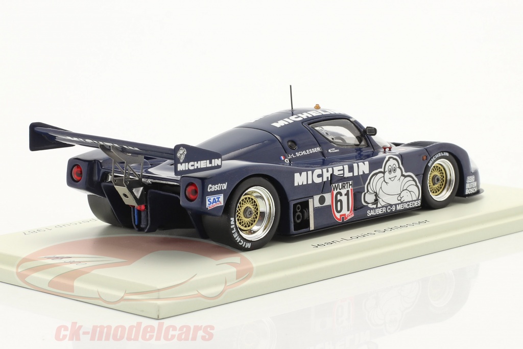 Sauber-Mercedes C9 race-car Michelin Winner Nürburgring Supercup