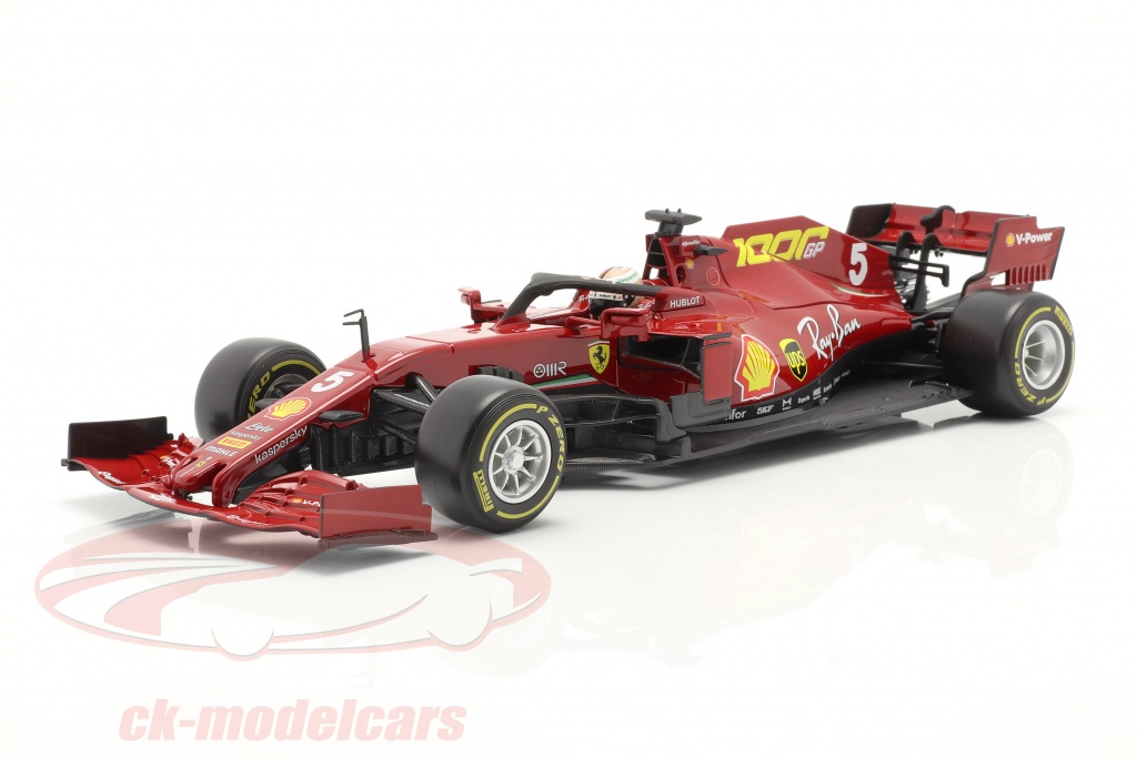S. Vettel Ferrari SF1000 #5 1000th GP Ferrari Tuscan GP F1 2020 1:18 Bburago