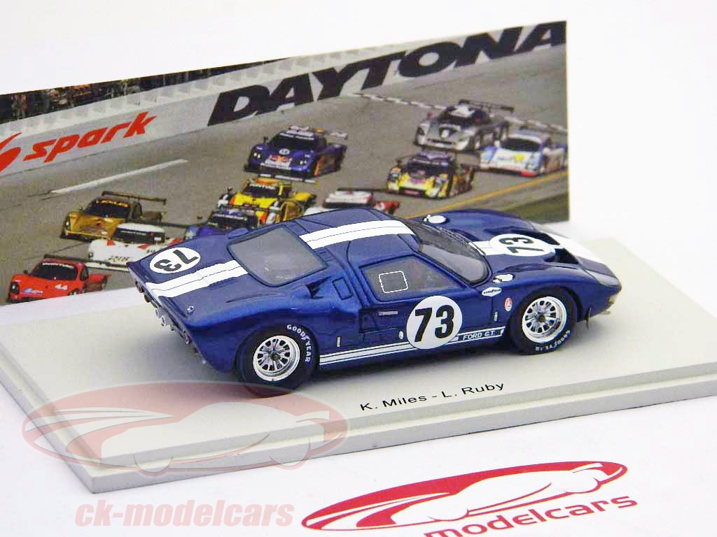 Ford GT 73 2000 Km de Daytona 1965 Miles Ruby Spark S18DA65 - Miniatures Autos Motos