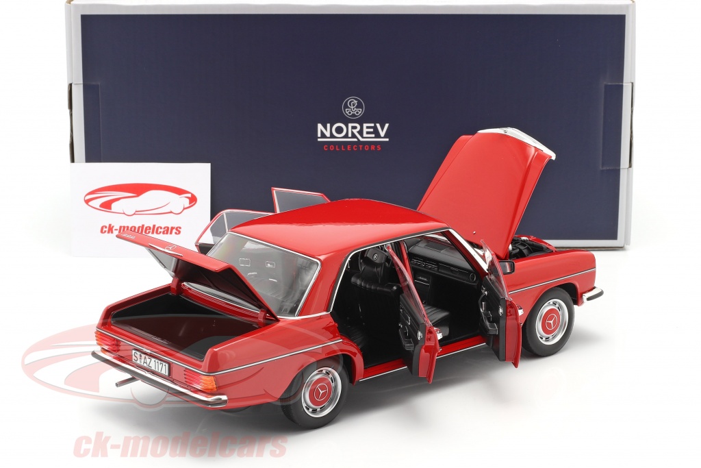 Norev 1 18 Mercedes Benz 0 8 W115 Series 2 Year 1973 Red 1772 Model Car 1772