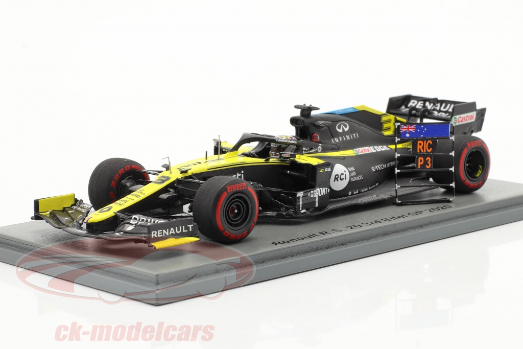 Daniel Ricciardo Renault R.S.20 #3 Tercero Eifel GP fórmula 1 2020 1:43 Spark
