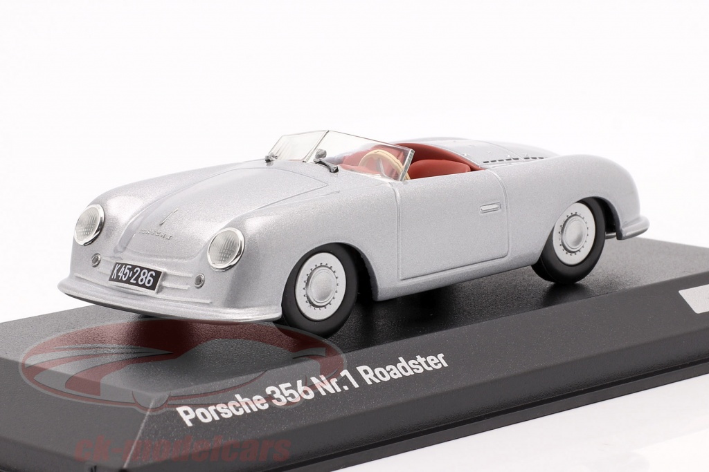 Porsche 356 Nr.1 Roadster 1948 70. Jubilæum sølv 1:43 Minichamps