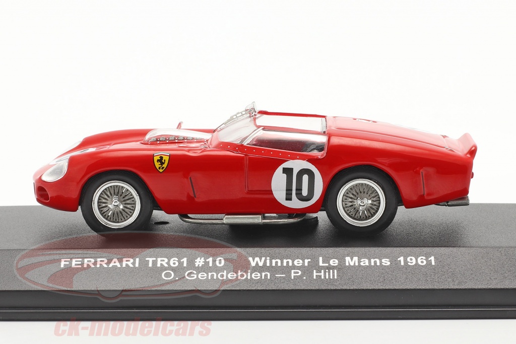 Ixo 1:43 Ferrari TRI/61 #10 Winner 24h LeMans 1961 Gendebien, Hill