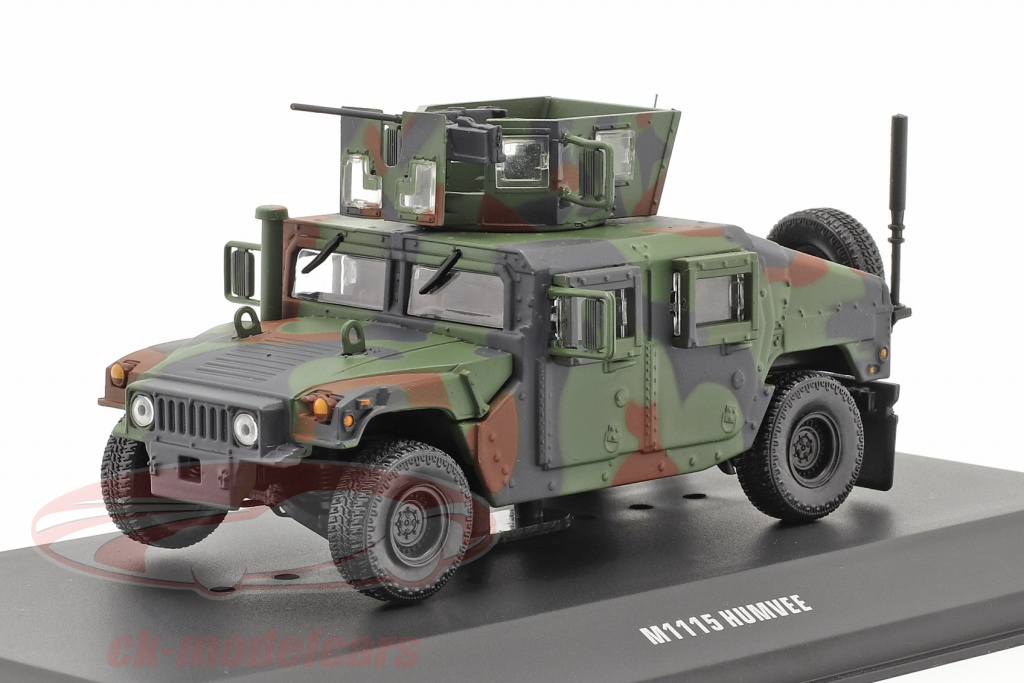 M1115 Humvee Military vehicle with gun camouflage 1:48 Solido