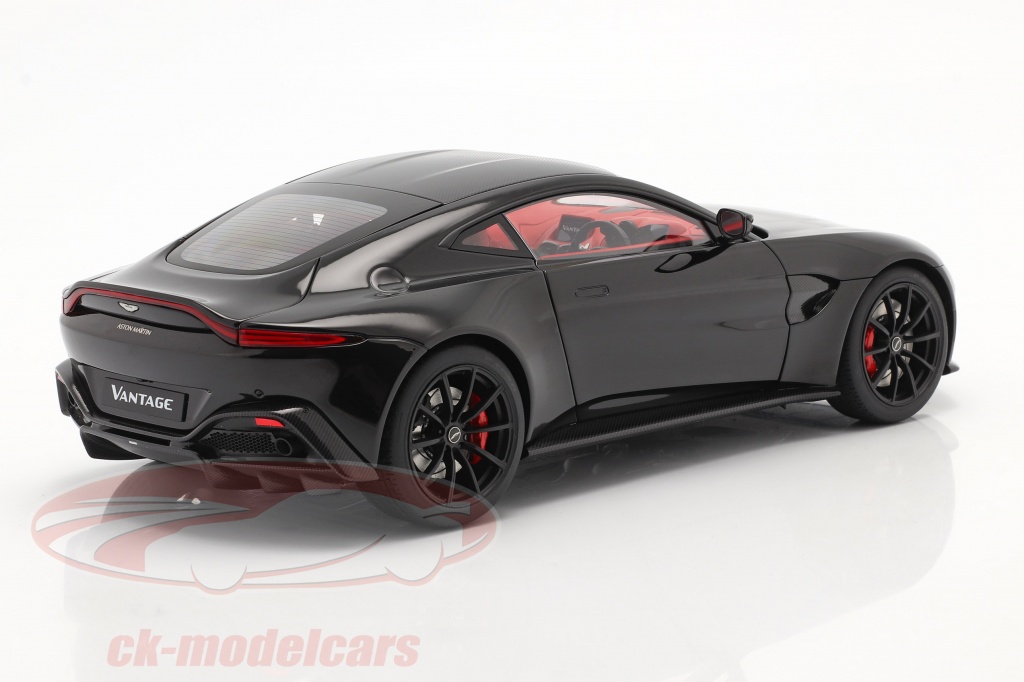 Aston Martin Vantage 2019 1:18 Autoart Preto - 20 anos! Loja on-line de