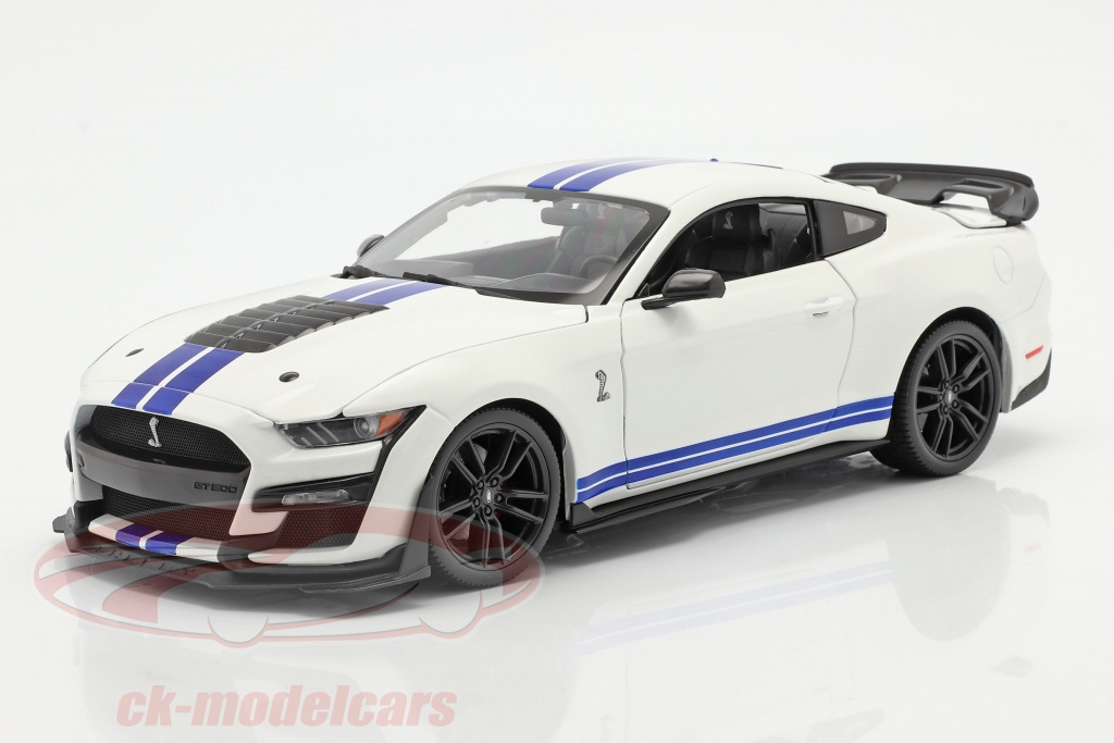 Ford Mustang Shelby gt500 blanco/azul 2020 1:18 maisto Summer sale!!! New 