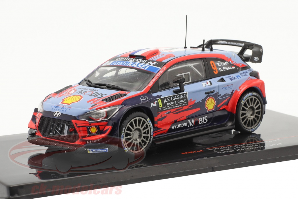 Hyundai i20 Coupe WRC #9 Rally Monte Carlo 2020 Loeb, Elena 1:43 Ixo