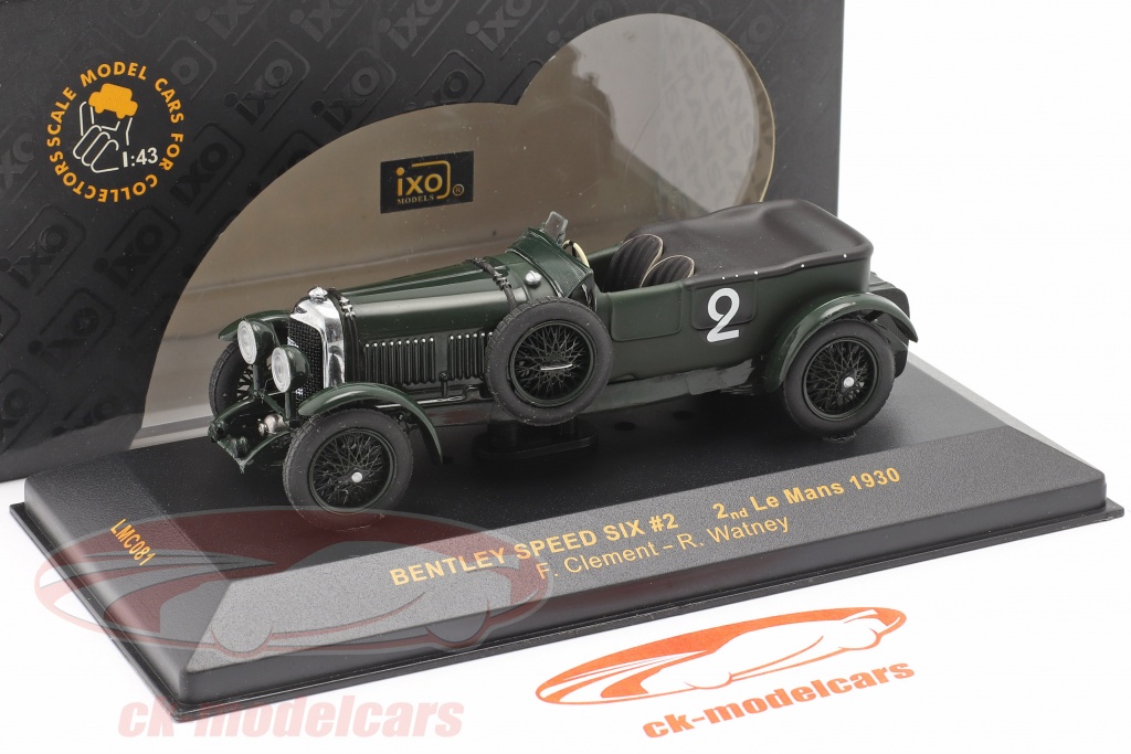 ixo-1-43-bentley-speed-six-2-lemans-1930-clement-watney-lmc081-model