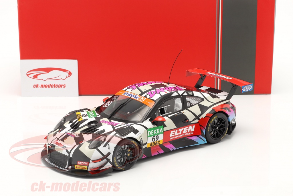 Ixo 1:18 Porsche 911 GT3 R #17 ADAC GT Masters 2020 KÜS Team75 Bellof Tribute Legt18051
