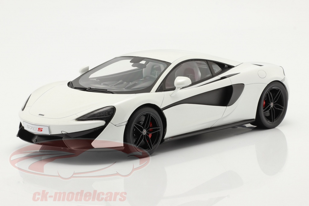 McLaren 570S Baujahr 2015 silica weiß 1:18 TrueScale