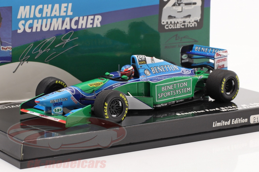 M. Schumacher Benetton B194 #5 francés GP F1 Campeón mundial 1994 1:43 Minichamps
