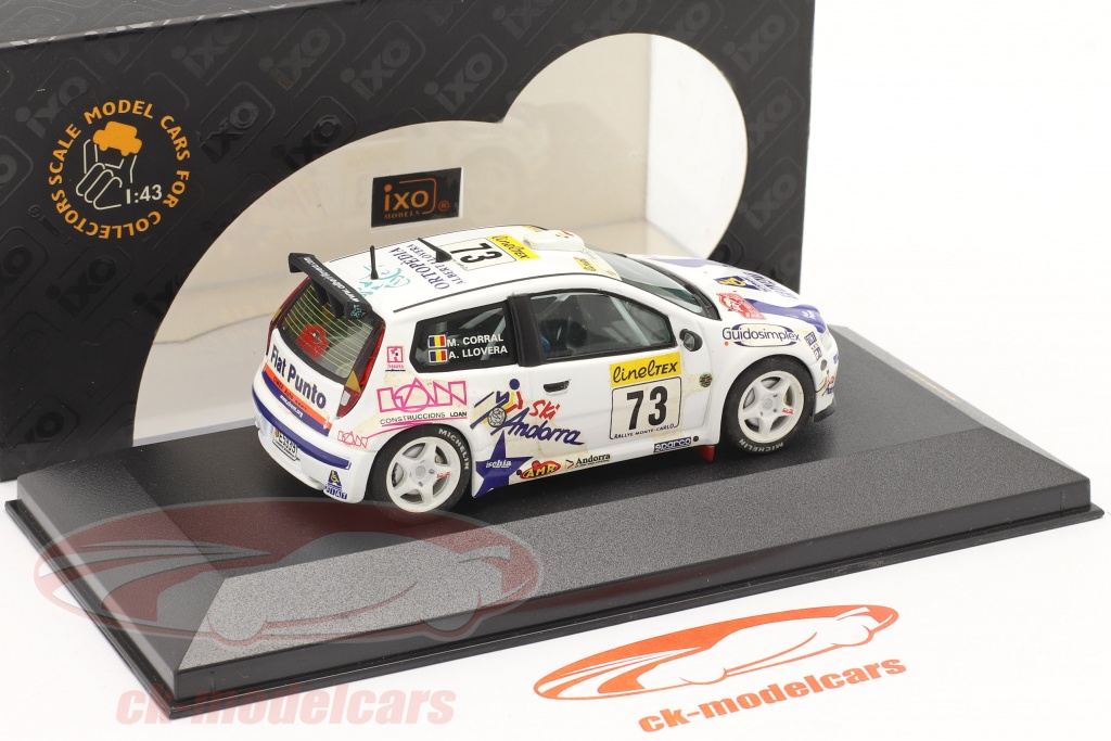 OPO 10 Rallyeauto 1:43 - FIAT Punto S1600 Monte Carlo 2004 Sammelmodell