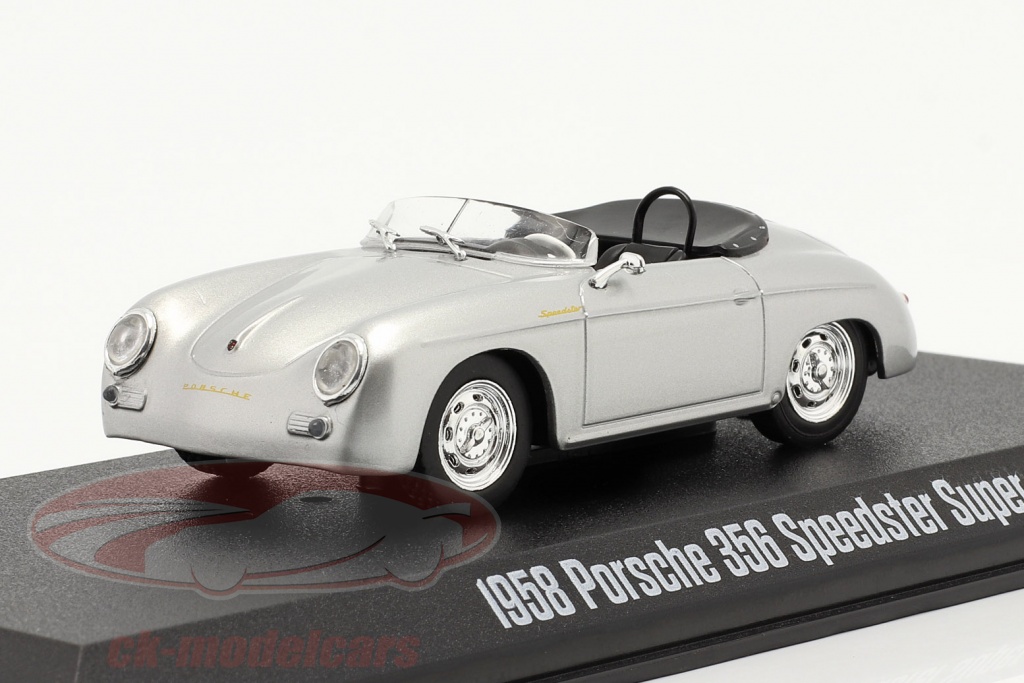 GreenLight 86539 1:43 1958 Porsche Speedster Super - Diecast Nero - Nuovo