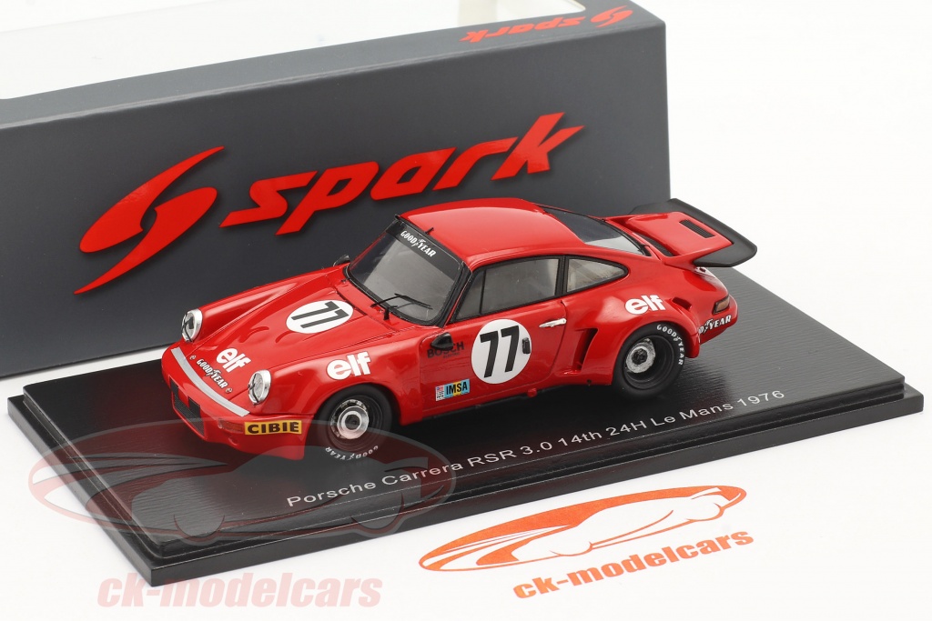 Miniature Spark 1/43 Porsche 911 Carrera RSR - Vainqueur Daytona 1977 #43 - Résine