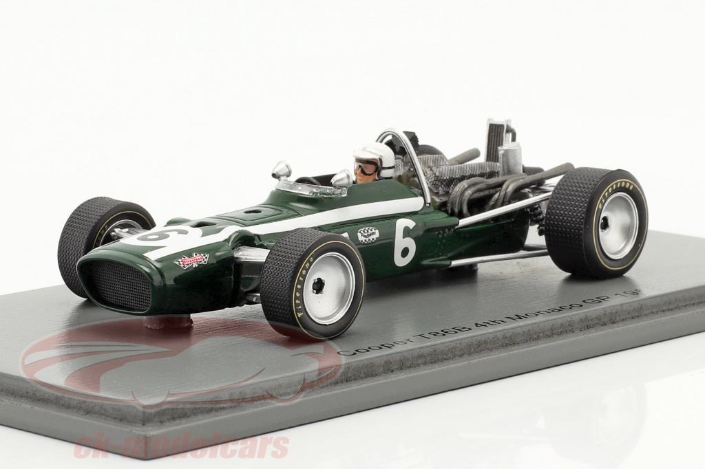 S6983 Spark 1:43 Ludovico Scarfiotti Cooper T86B #6 Cuarto Monaco GP fórmula ...