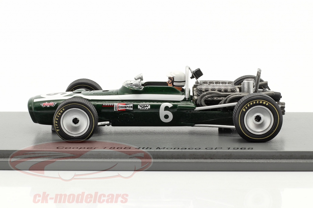 S6983 Spark 1:43 Ludovico Scarfiotti Cooper T86B #6 4th Monaco GP Formel 1 ...